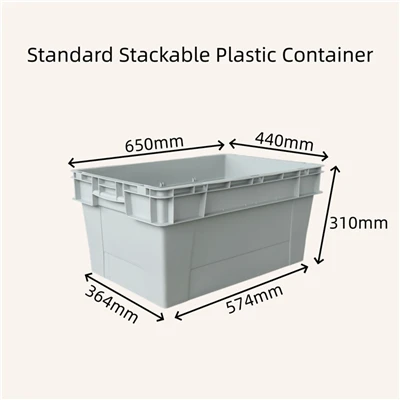 Standardne virnastatav plastkonteiner